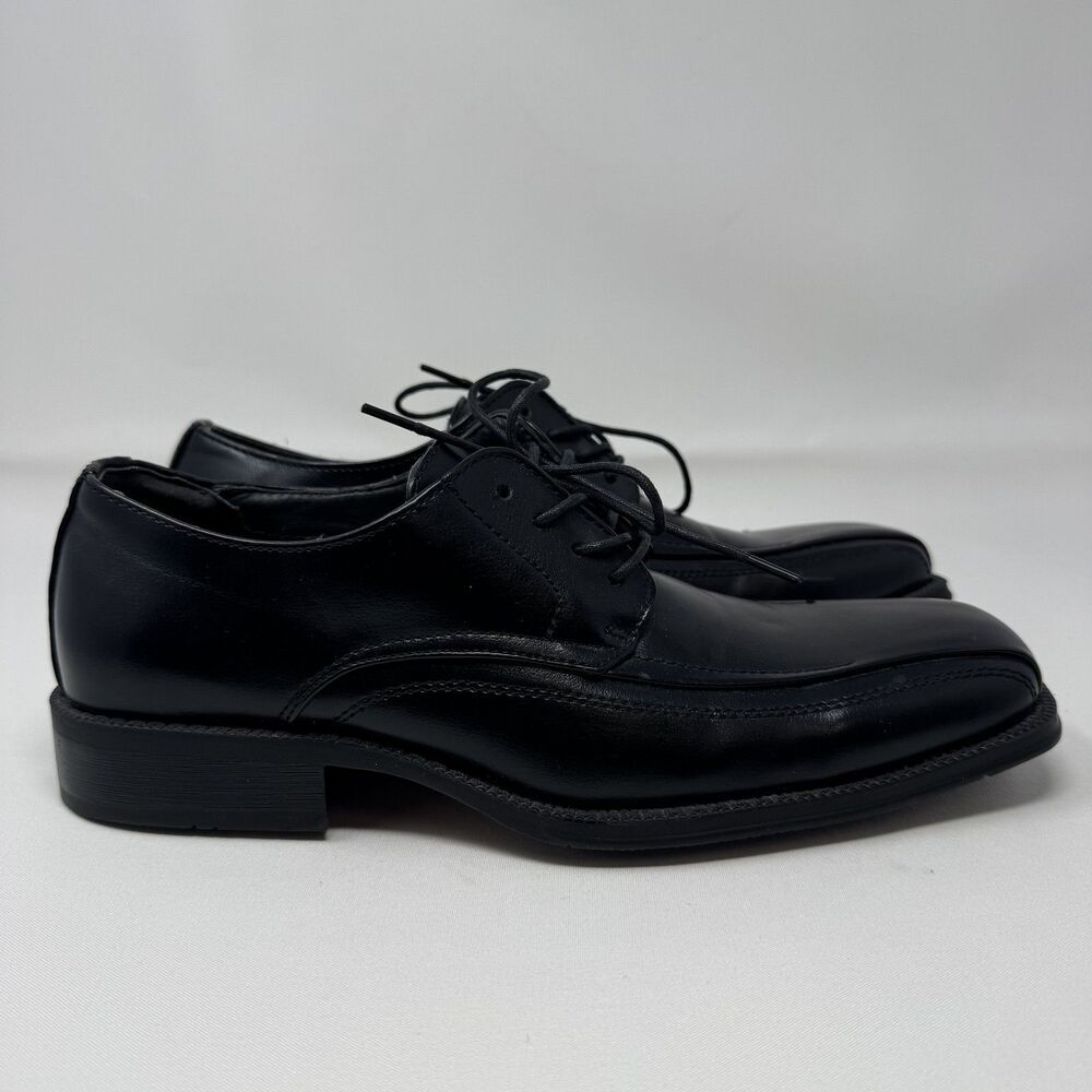 JF J Ferrar Shoes Mens Size 8M Black Lace Up Dress Oxford Formal Man Made Upper